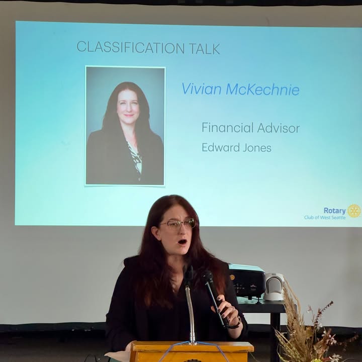 Another great Rotary Club of West Seattle meeting! Vivian McKechnie, a program advisory at Edward…